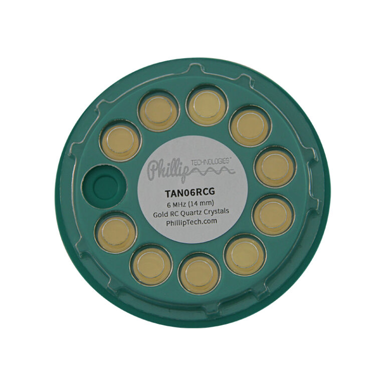 Inficon Style 6 MHz RC Quartz Crystals to Prevent Rate Spikes